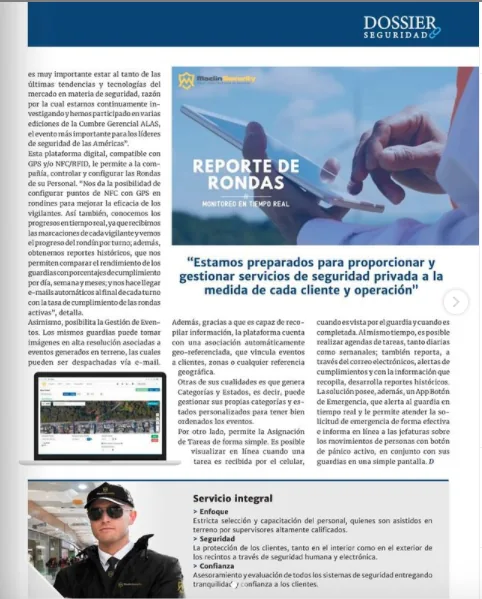 Dossier y reporte de rondas de Maclin Security
